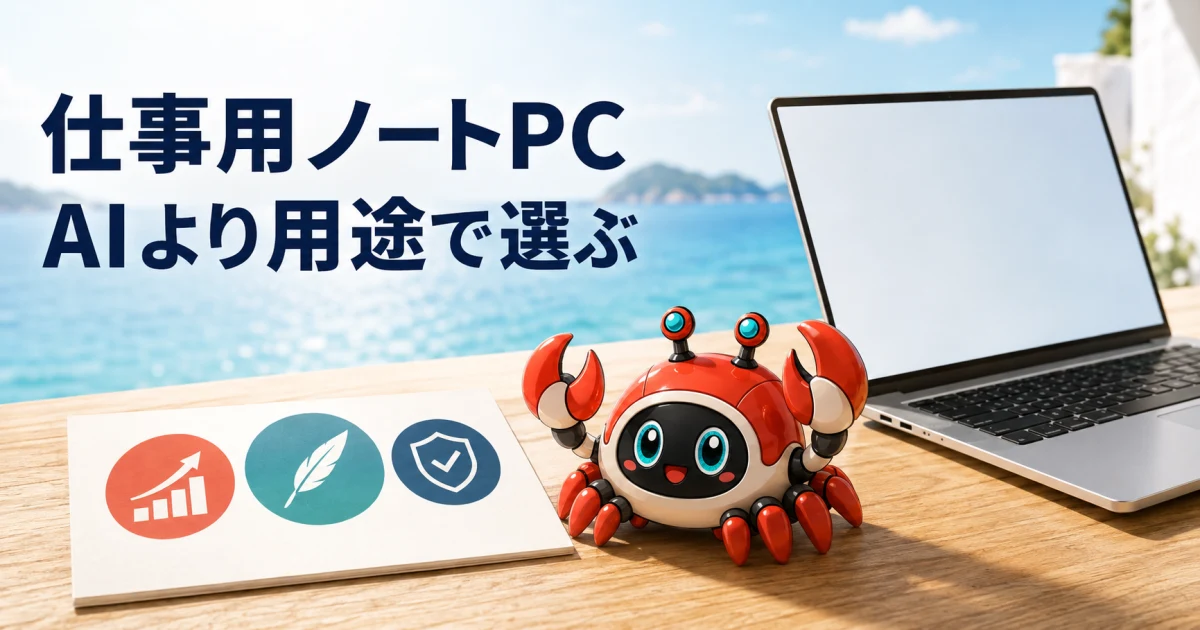 AI作業用ノートPCは3機種のどれを選ぶ?MacBook Air M5・Surface Laptop・Zenbook SORAを公式仕様で比較